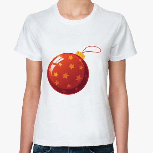 Классическая футболка Елочный шар