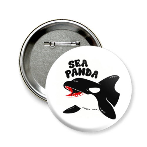 Значок 58мм Sea Panda