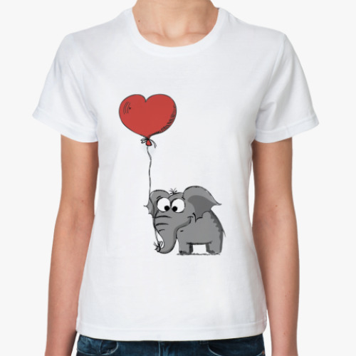 Классическая футболка слоник