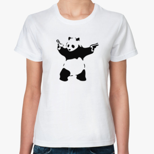 Классическая футболка Panda Панда Banksy