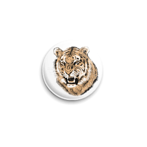 Значок 25мм Тигр