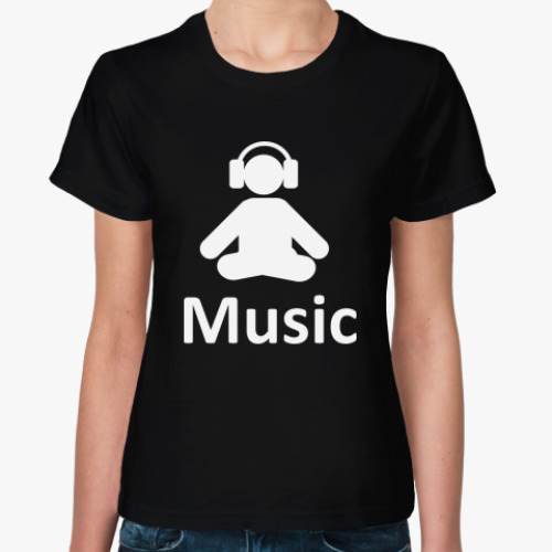Женская футболка Music