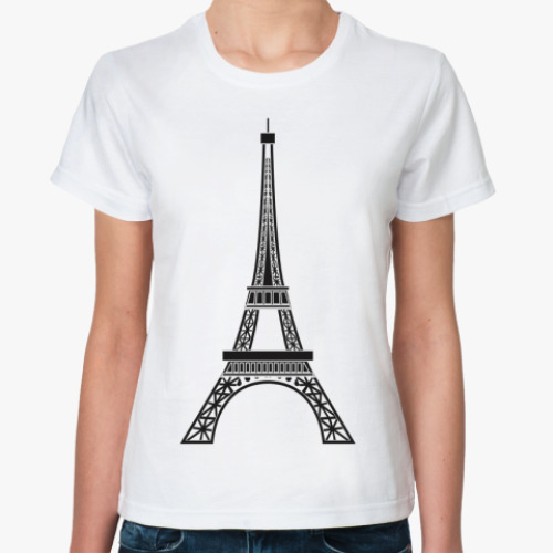 Классическая футболка  'Эйфелева башня'