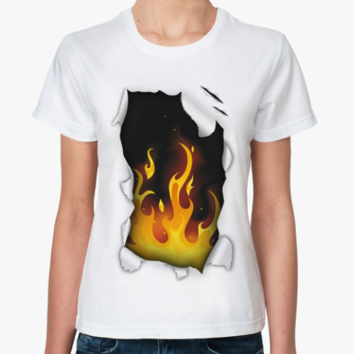 Классическая футболка Огонь