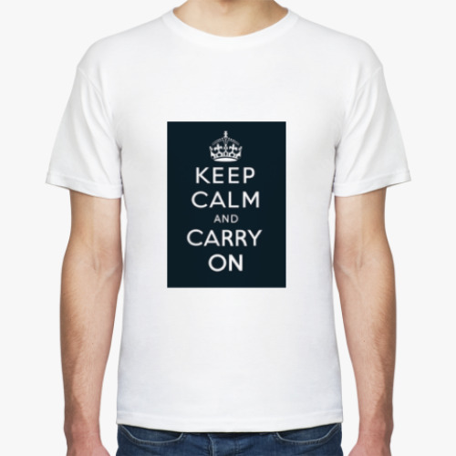 Футболка Keep calm and carry on