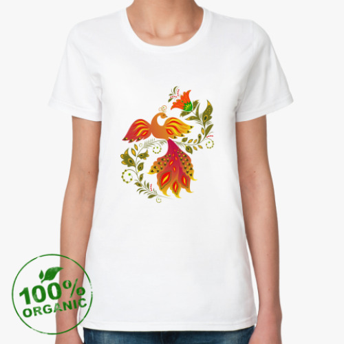 Женская футболка из органик-хлопка Жар-птица