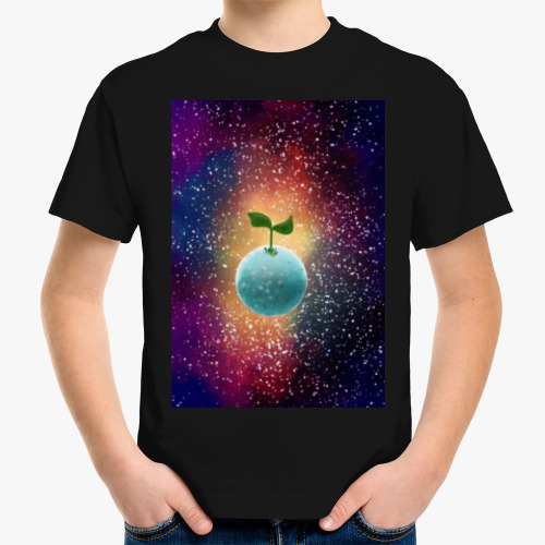 Детская футболка Фантастика, будущее, планета, экология