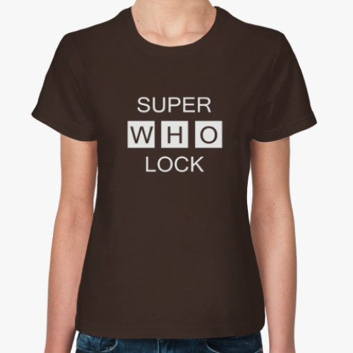 Женская футболка SuperWhoLock