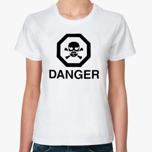 Классическая футболка  футболка Опасность