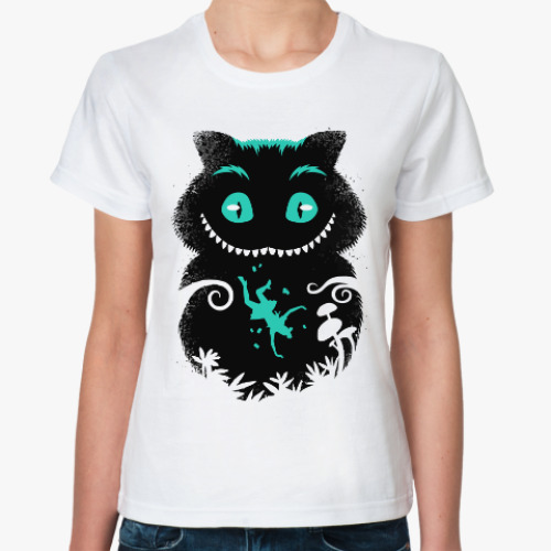 Классическая футболка Чеширский кот