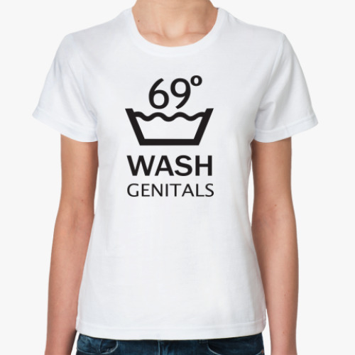Классическая футболка WASH GENITALS