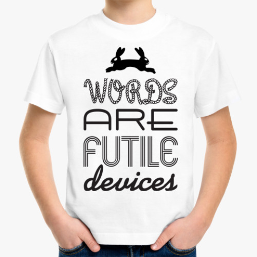 Детская футболка 'Words'