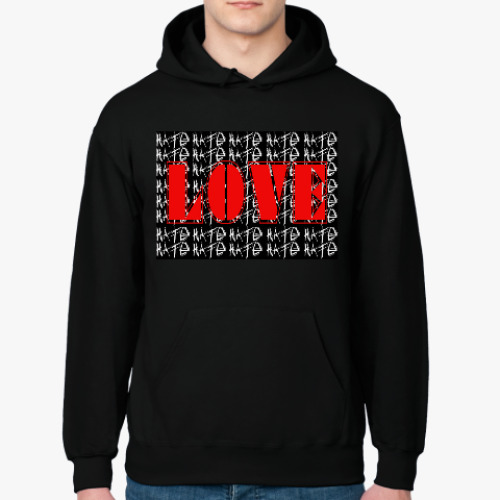 Толстовка худи Hate=love
