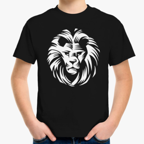 Детская футболка Лев - царь зверей