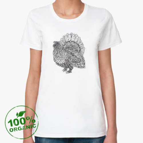 Женская футболка из органик-хлопка Глухарь
