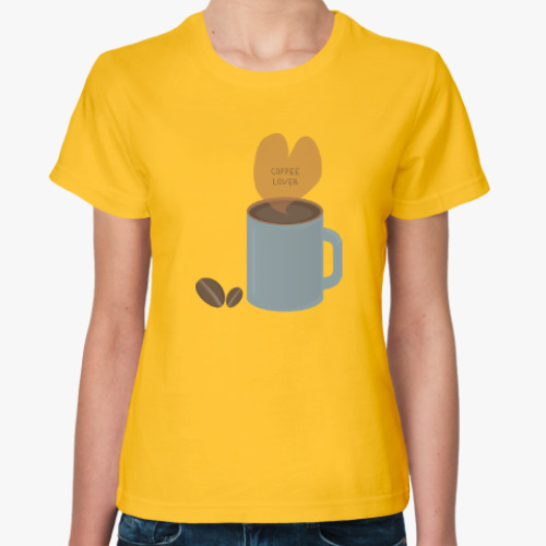 Женская футболка Для кофемана