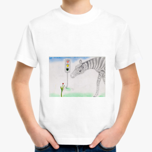 Детская футболка 'Зебра'