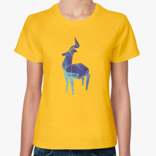 Женская футболка Геометрический олень