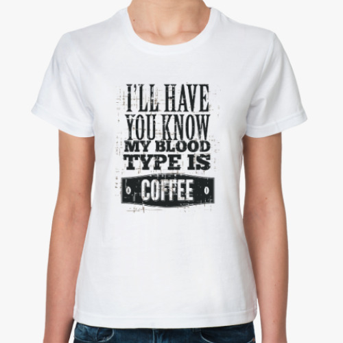 Классическая футболка COFFEE