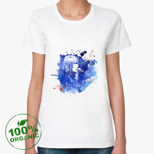 Женская футболка из органик-хлопка Янка Дягилева