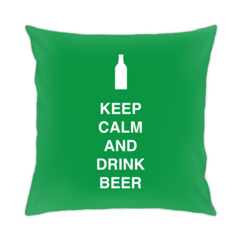 Подушка Keep calm and drink beer