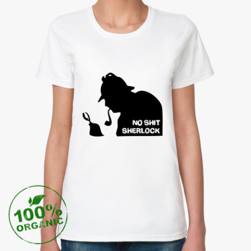 Женская футболка из органик-хлопка Шерлок