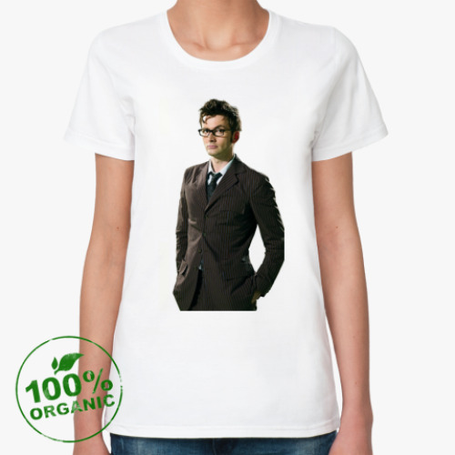 Женская футболка из органик-хлопка David Tennant