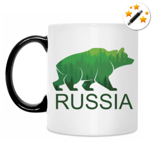 Кружка-хамелеон Россия, Russia