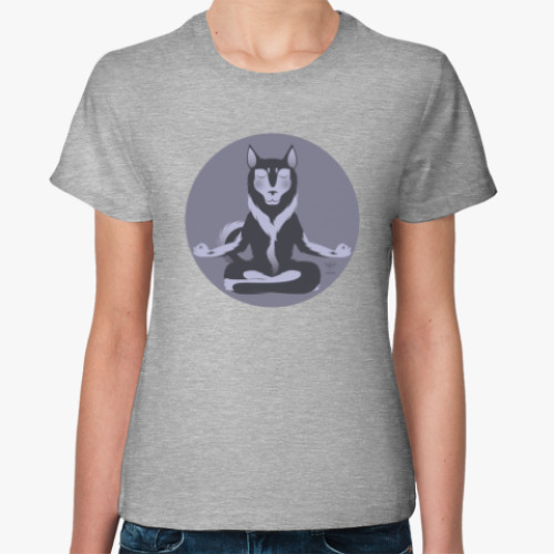 Женская футболка Animal Zen: H is for Husky