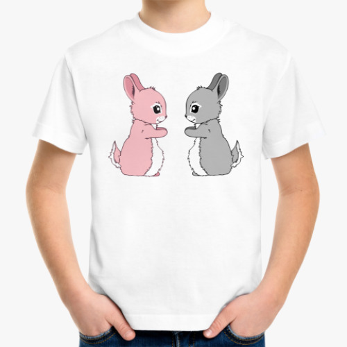 Детская футболка Милый кролик