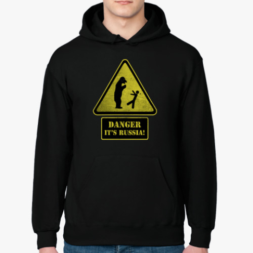 Толстовка худи DANGER It's Russia!