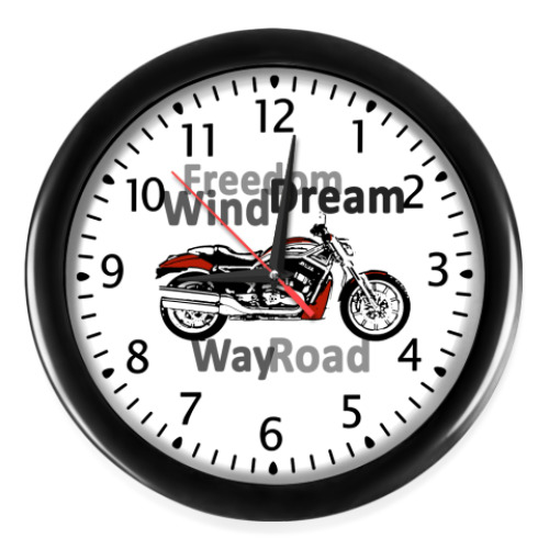Настенные часы Motorbike