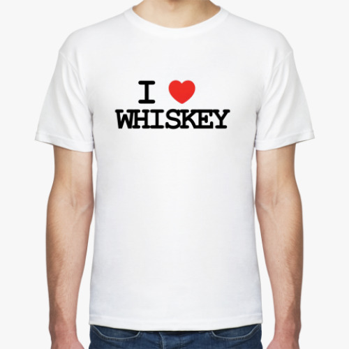 Футболка  I love whiskey