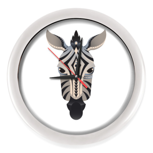 Настенные часы Геометрическая зебра
