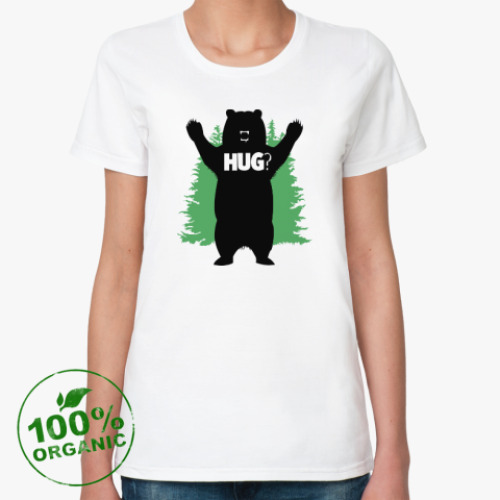 Женская футболка из органик-хлопка HUG?