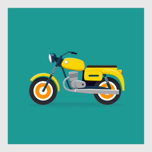Постер Ретро мотоцикл
