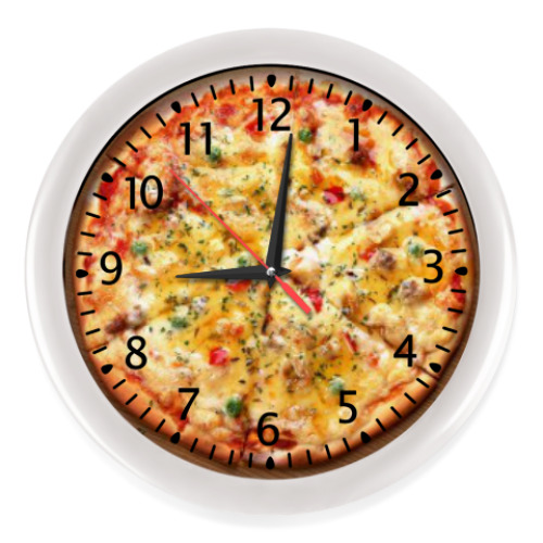 Настенные часы Пицца,Pizza