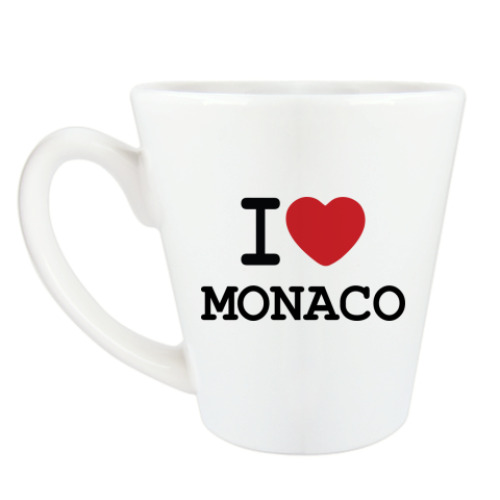 Чашка Латте I Love Monaco