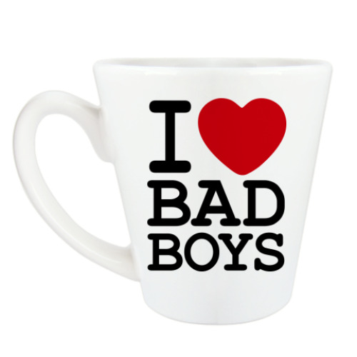 Чашка Латте I Love Bad Boys