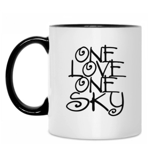 Кружка ONE love, ONE sky