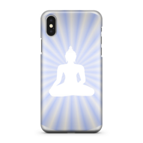 Чехол для iPhone X Лучистый Будда