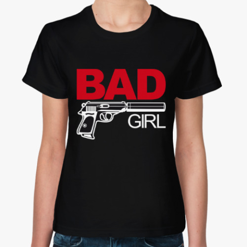 Женская футболка Bad girl (плохая девушка)