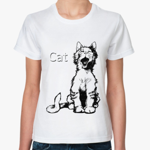 Классическая футболка Cat