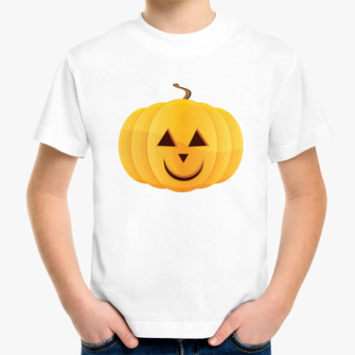 Детская футболка Halloween pumpkin
