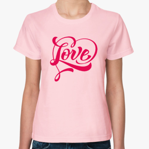 Женская футболка Love