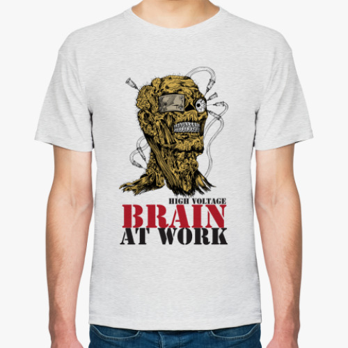 Футболка Brain at work - мозг в работе