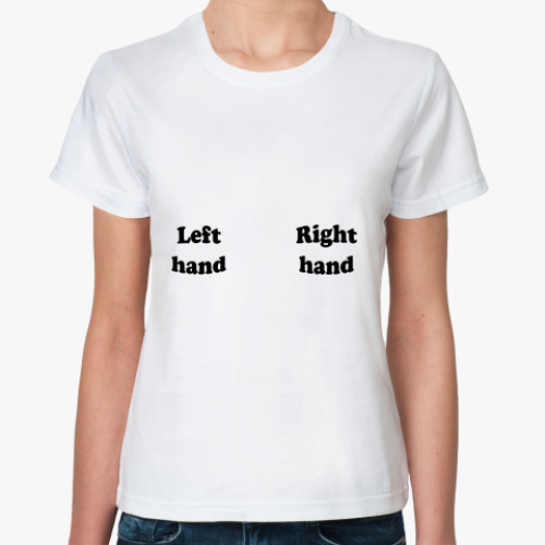 Классическая футболка Left hand, right hand