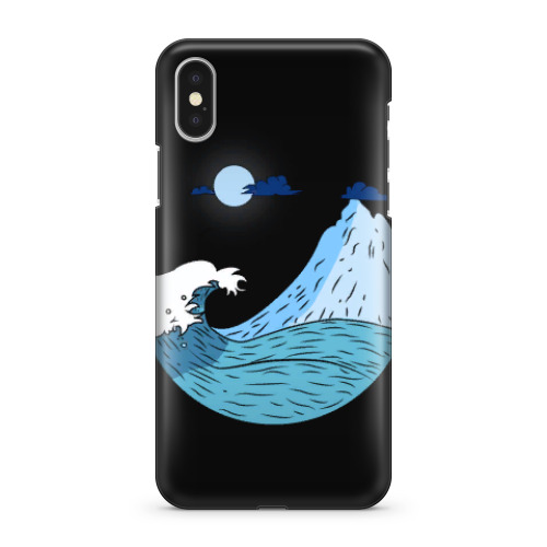 Чехол для iPhone X Горы, океан