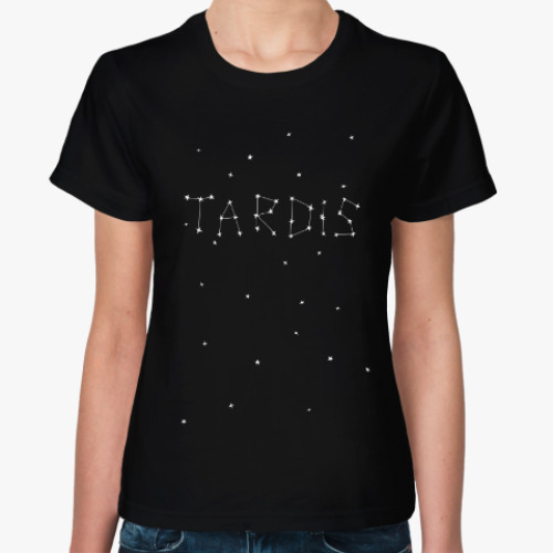 Женская футболка Tardis- stars in space