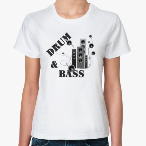 Классическая футболка  'Drum & Bass'